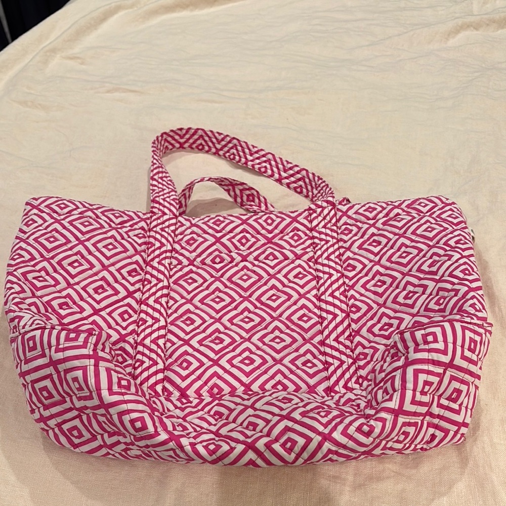Geometric Pink Tote Bag
